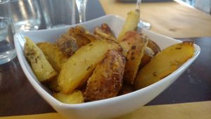 Garlic Fries at Dulcamara Bio Vegan Bistrot in Verona