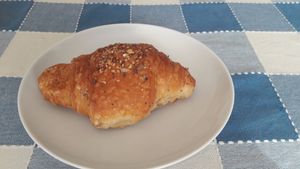 Apricot croissant at Dulcamara Bio Vegan Bistrot in Verona