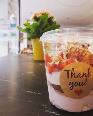 Strawberry TIRAMISÙ  at Dulcamara Bio Vegan Bistrot in Verona