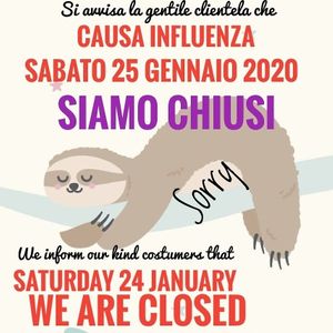 Tomorrow we are closed.
Sorry. 
Dulcamara vegan bio bistrot  at Dulcamara Bio Vegan Bistrot in Verona