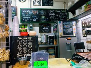 Kitchen and menu at Viko in Mexico City