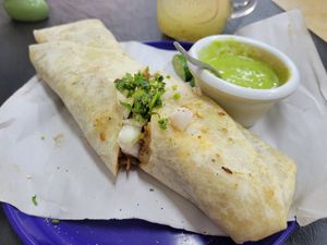 The burritos are great! at Viko in Mexico City