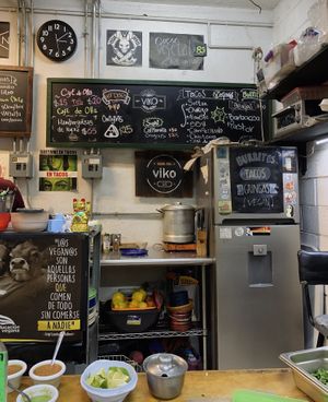 Kitchen/menu  at Viko in Mexico City