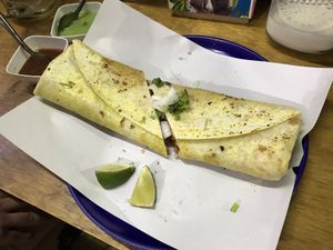 Burrito barbacoa at Viko in Mexico City