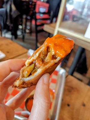 Vegan empanada at Johnny Tequilas in Roselle