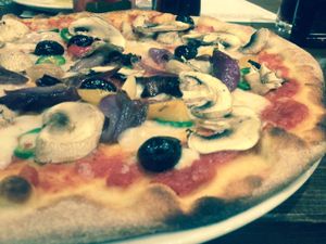 Vegan pizza at Zizzi - Queensferry St in Edinburgh