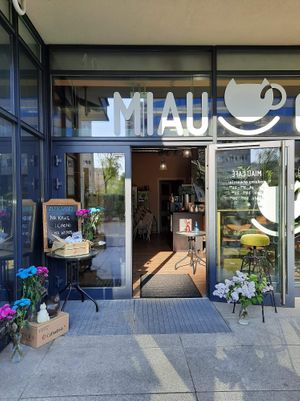 Entrance at Miau Cafe in Warsaw