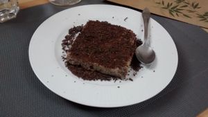 Tofu with chocolate and lemon at B12 in Toulouse