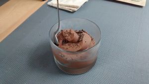 Chocolate mousse at B12 in Toulouse