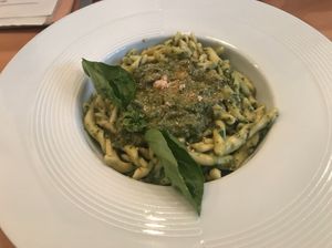 Pesto pasta at B12 in Toulouse
