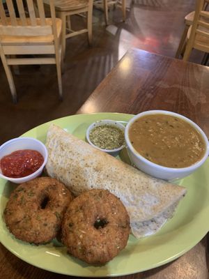 South Indian Sampler   at Annapurna's World Vegetarian Cafe - Eastside in Albuquerque