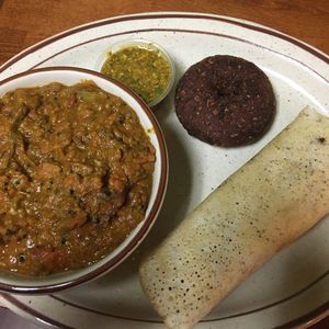 South Indian sampler  at Annapurna's World Vegetarian Cafe - Eastside in Albuquerque