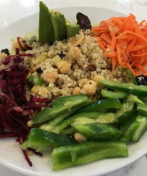 Quinoa salad- Rainbow Bowl at Juice NOLA in New Orleans
