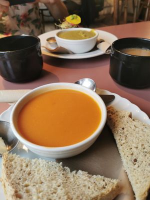 Vegan soup. at The Gumboot Restaurant in Roberts Creek