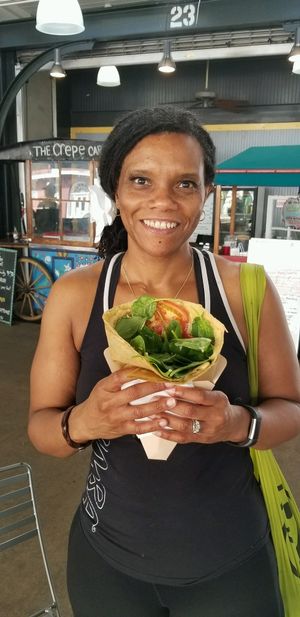 Vegan Uptown Crepe at The Crepe Cart in New Orleans