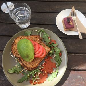 Avo toast and raw treat at Moore & Moore Cafe in Fremantle