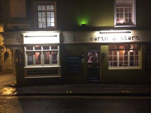 The front of the pub at the corner of Windsor and Church St. at Earth and Stars in Brighton