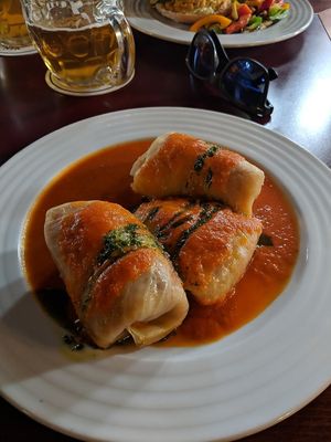 Cabbage rolls at Vegan's Prague in Prague