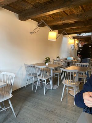 Nice room with beautiful ceiling at Vegan's Prague in Prague