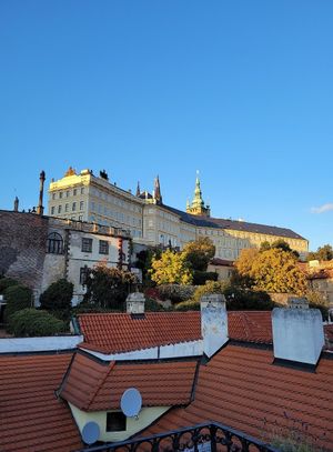 nice view from the terrace at Vegan's Prague in Prague