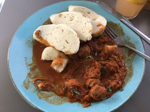 Phenomenal Gulasch  at Vegan's Prague in Prague