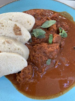 Cabbage goulash   at Vegan's Prague in Prague