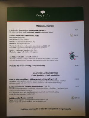  at Vegan's Prague in Prague