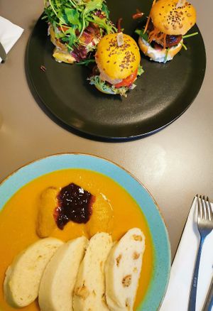 main dishes at Vegan's Prague in Prague