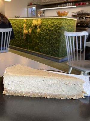 Salted caramel raw cake 😍  at Vegan's Prague in Prague