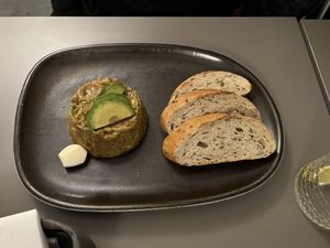Vegan avocado tartar   at Vegan's Prague in Prague