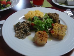 Vegan feast at Vegan's Prague in Prague