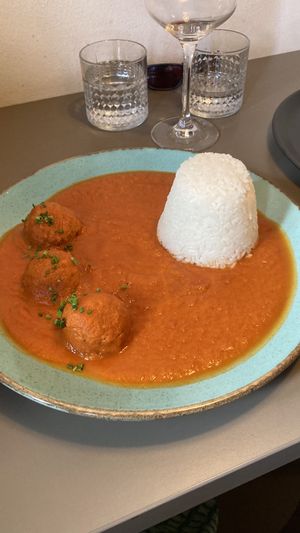 Lentil balls  at Vegan's Prague in Prague