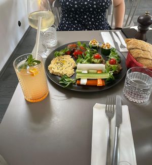 Starter plate at Vegan's Prague in Prague