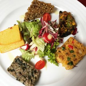 vegan 'feast' at Vegan's Prague in Prague