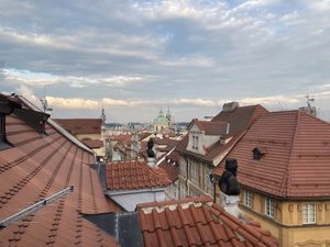 View from the second floor   at Vegan's Prague in Prague