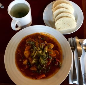 goulash at Vegan's Prague in Prague