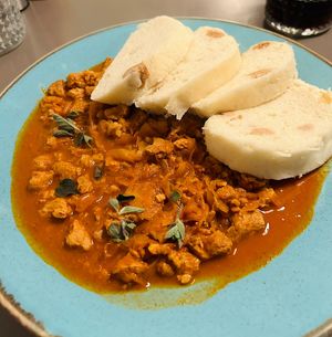 Cabbage goulash  at Vegan's Prague in Prague