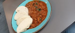 Cabbage goulash  #Veganuary at Vegan's Prague in Prague