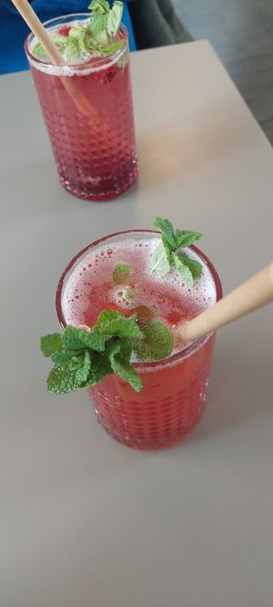 homemade lemonade at Vegan's Prague in Prague