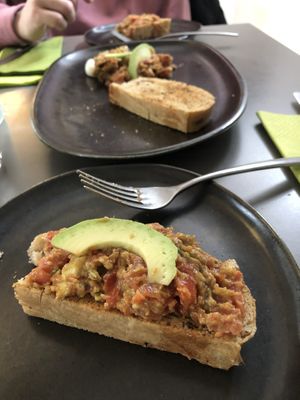Tartar de aguacate  at Vegan's Prague in Prague
