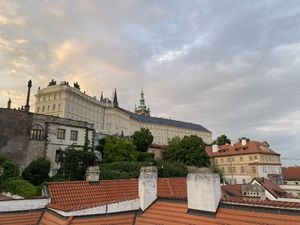View from small terrace   at Vegan's Prague in Prague