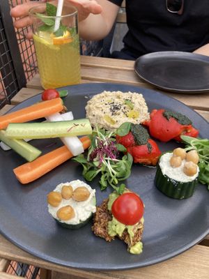 starter plate  at Vegan's Prague in Prague