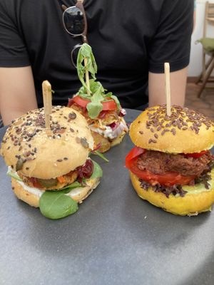 burger mix  at Vegan's Prague in Prague