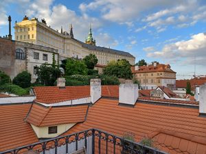 Beatiful view from outdoors seating area at Vegan's Prague in Prague