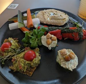 Starter plate at Vegan's Prague in Prague