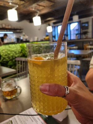 Homemade lemonade at Vegan's Prague in Prague