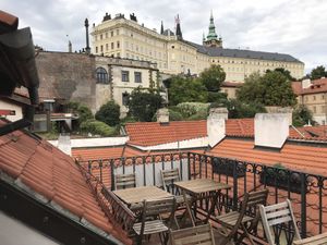 Uitzicht op de burcht  at Vegan's Prague in Prague