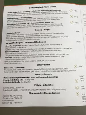 Menu deel 1  at Vegan's Prague in Prague