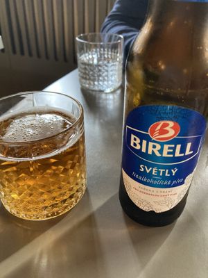 Non-alcoholic beer  at Vegan's Prague in Prague