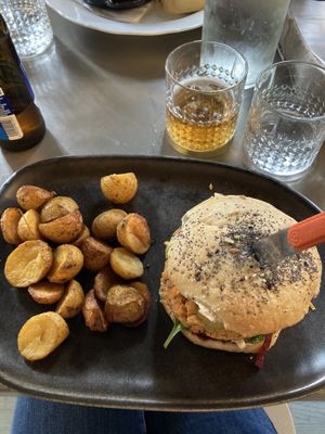 Burger  at Vegan's Prague in Prague